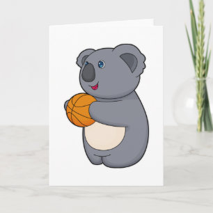 Cartão Jogador de basquete Koala Basquete
