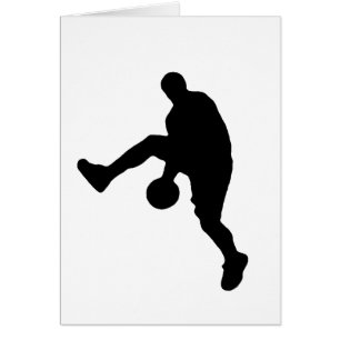 Cartão Jogador de basquete Silhouette