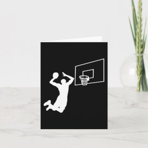 Cartão Jogador de basquetebol Dunk - Jogador de Slam Dunk