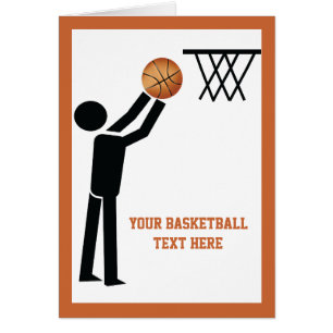 Cartão Jogador de basquetebol personalizado