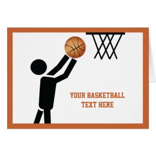 Cartão Jogador de basquetebol personalizado