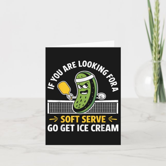 Cartão Jogador De Batebol Engraçado Paddleball Homens Mul (Frente)