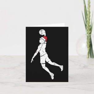 Cartão Jogador de Bysketbyll Dunk Natal Pajama Legal Espo