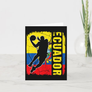 Cartão Jogador de Bysketbyll equatoriano Flag Bysketby