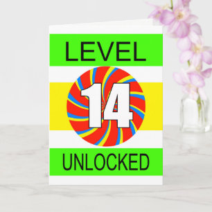 Cartão Jogador de Computador de Aniversário 14