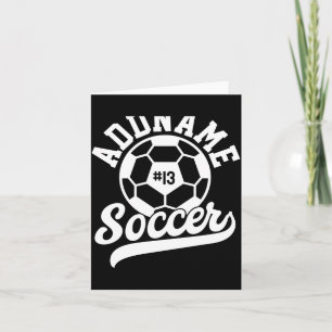 Cartão Jogador de Futebol Adicionar Nome Time de Futebol