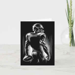 Cartão Jogador de futebol americano