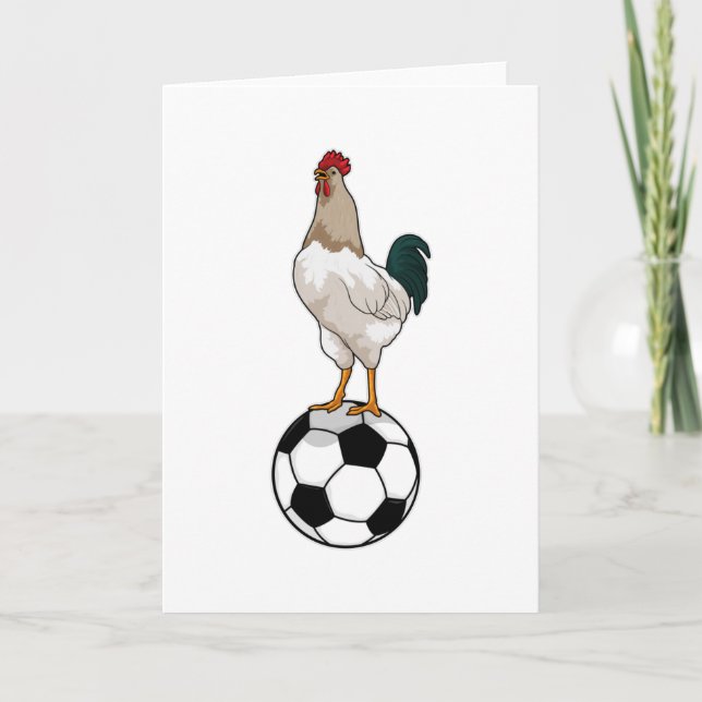 Cartão Jogador de futebol do Rooster (Frente)