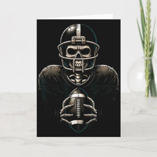 Cartão Jogador de Futebol Esqueleto de Halloween Soky Srt