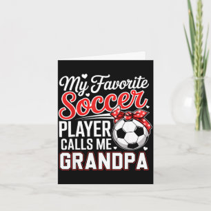 Cartão Jogador de futebol favorito liga para o vovô no di