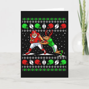 Cartão Jogador de Futebol Renascer Ugly Natal Pijama Dive