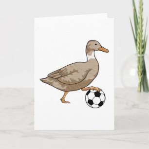 Cartão Jogador de futebol Soccer Pato