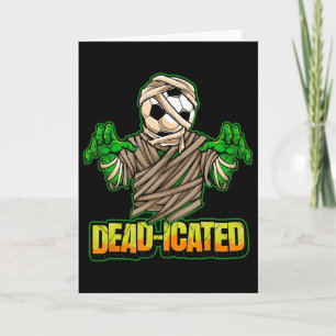 Cartão Jogador de Futebol Zumbi Futebol Assustador Hallow