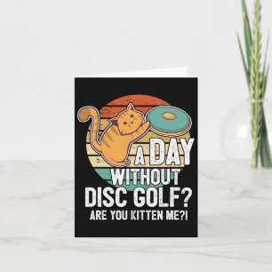 Cartão Jogador De Golfe De Disco Engraçado Dizendo Que Eu