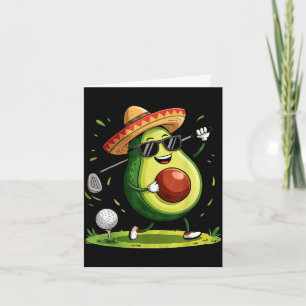 Cartão Jogador de golfe taco cinco de maio comida de golf