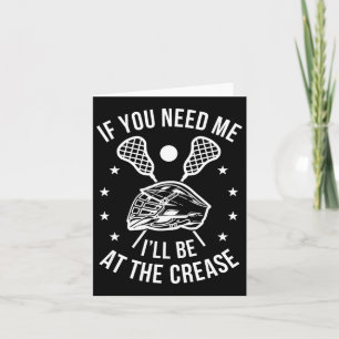 Cartão Jogador de Lacrosse Funny Lax Goalie