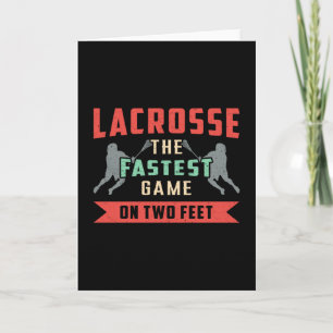 Cartão Jogador de Lacrosse Lax Desportivo Mais Rápido Jo
