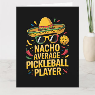 Cartão Jogador de pickleball não médio