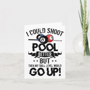 Cartão Jogador De Piscina Engraçado Camisa Que Eu Pude At
