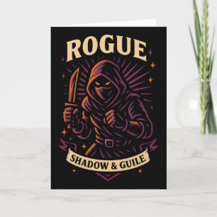 Cartão Jogador de Rpg Renegado D20 Dados Nerdy Geek Homen
