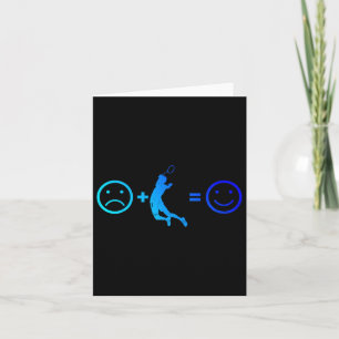 Cartão Jogador de Squash Badminton Feminino Masculino Vol