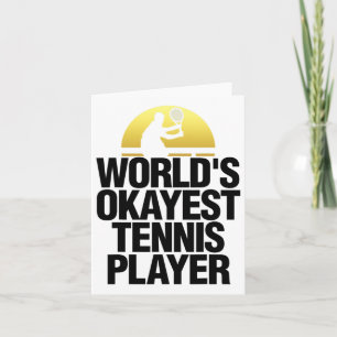 Cartão Jogador de Tênis da Okayest Shirt Tênis Play Tee