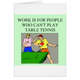 Cartão jogador de ténis de mesa