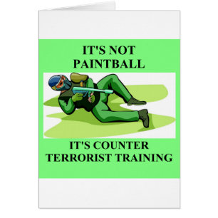 Cartão jogador do paintball