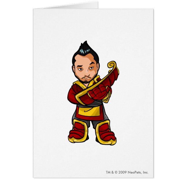 Cartão Jogador dos funcionarios de Bancha Ninja Shenkuu (Frente)