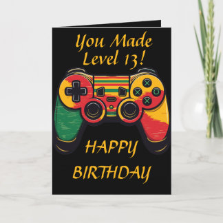 Cartão Jogador legal Nível 13