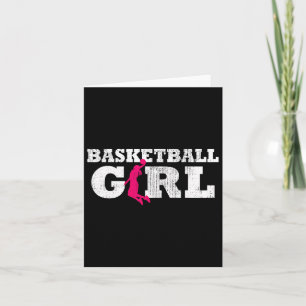 Cartão Jogadora de basquetebol Silhouette Sport Gift