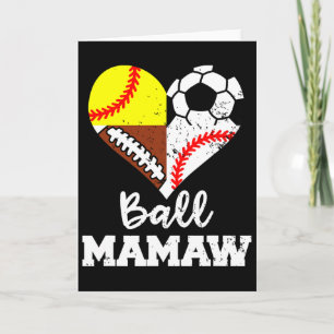 Cartão Jogadora de Futebol de Mamãe Byll Futebol American
