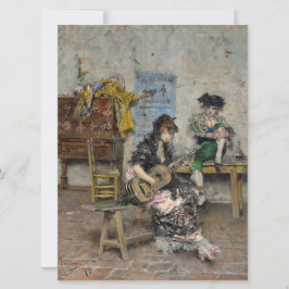 Cartão Jogadora de Violão Flamenco (Guitarrista Espanhola