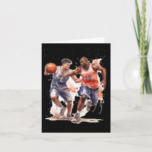 Cartão Jogadores De Basquete
