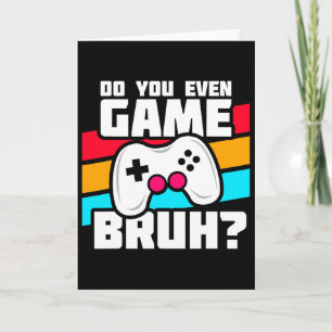 Cartão Jogando Video Games - Jogos de PC e Console - Vi D