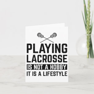 Cartão Jogar Lacrosse Não É Um Hob