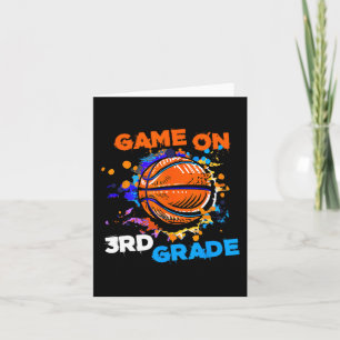 Cartão Jogo De Basquete No 3º Ano Da rua Do Tea Escolar