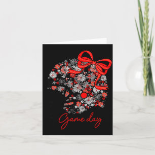 Cartão Jogo de Futebol Floral Dia de Jogo Feminino Equipe