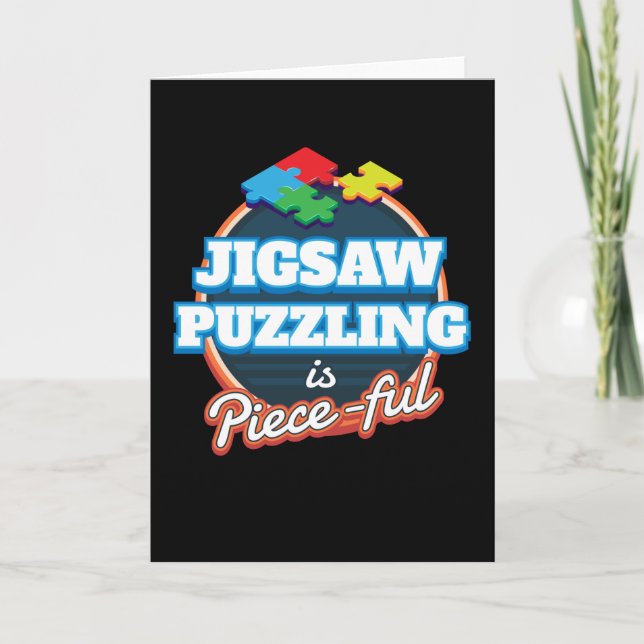 Cartão Jogo de Hobby Quebra-cabeça do Jigserling Puzzling (Frente)