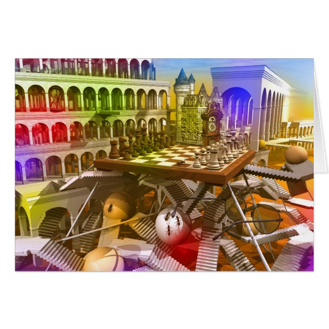 Cartão jogo de xadrez The Queen (Frente Horizontal)