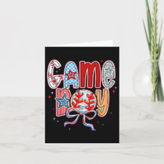 Cartão Jogo Dia de Baseball Coquette Mama Verificada Mães