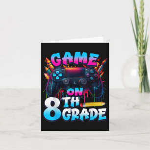Cartão Jogo do controlador no primeiro dia da escola B do