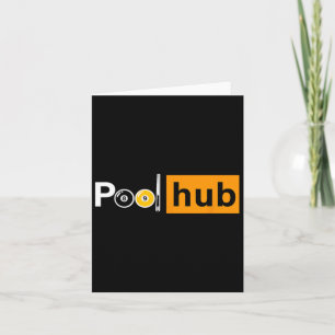 Cartão Jogo Engraçado Billiards - Hub Piscina - Billiard