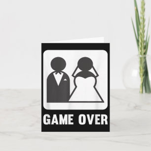 Cartão Jogo sobre a Noiva do Casamento