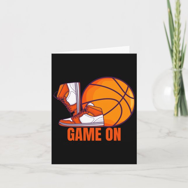 Cartão Jogo Sobre Jogadores De Basquete (Frente)