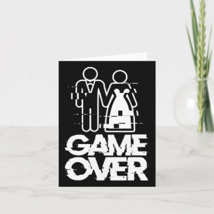 Cartão Jogo Sobre O Casamento Engraçado Da Noiva Da Noite