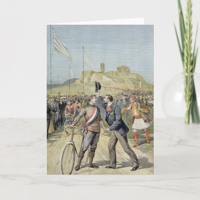 Cartão Jogos de Olimpiadas em Atenas (Frente)