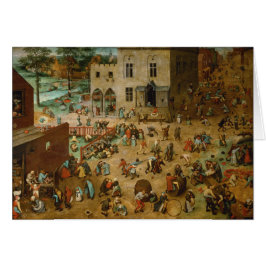 Cartão Jogos Infantis de Pieter Bruegel, o Velho