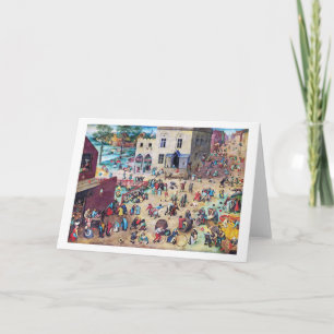 Cartão Jogos Infantis, Pieter Bruegel