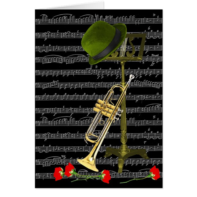 Cartão Jogue a música. (Frente)